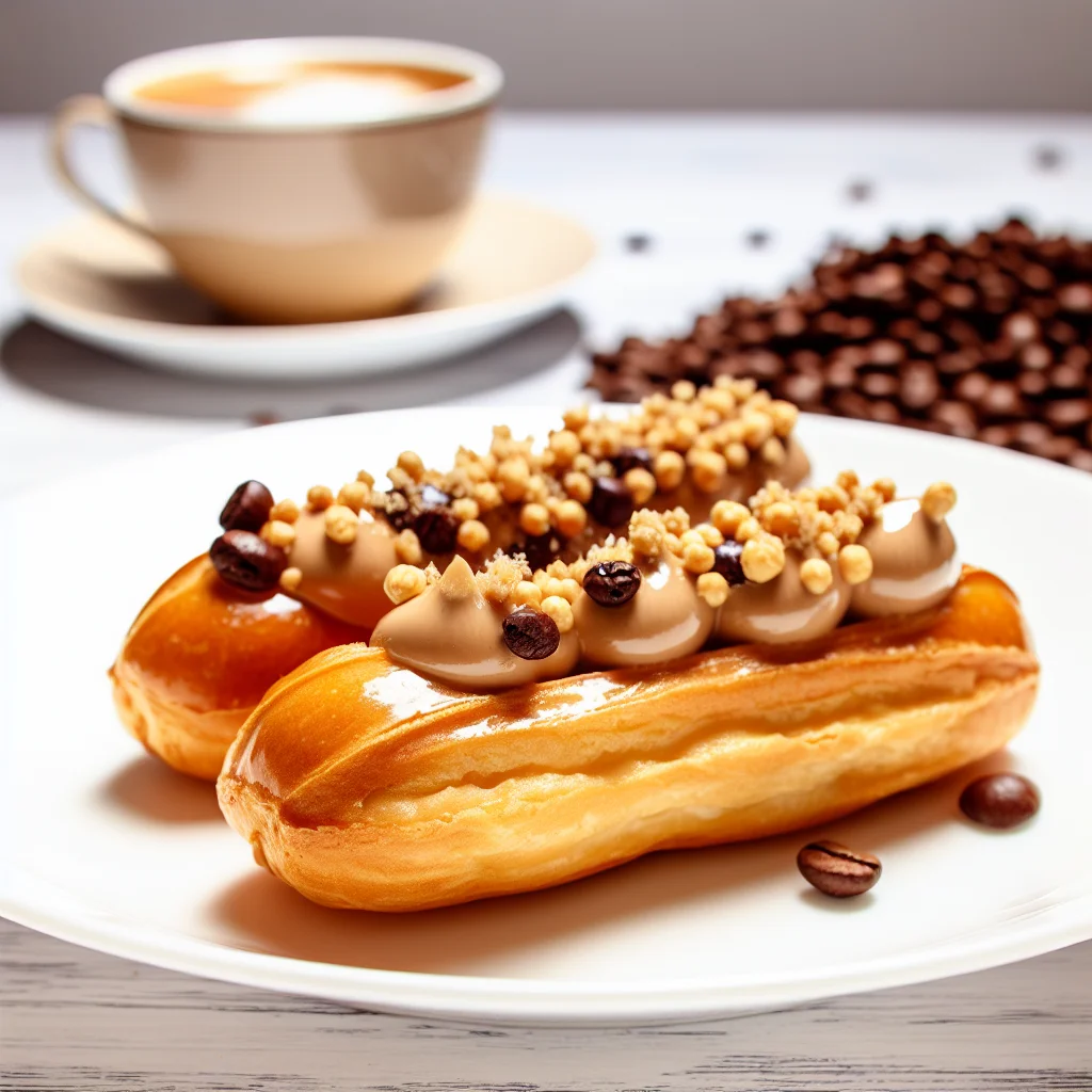 Éclair au Café et Praliné de Noisettes