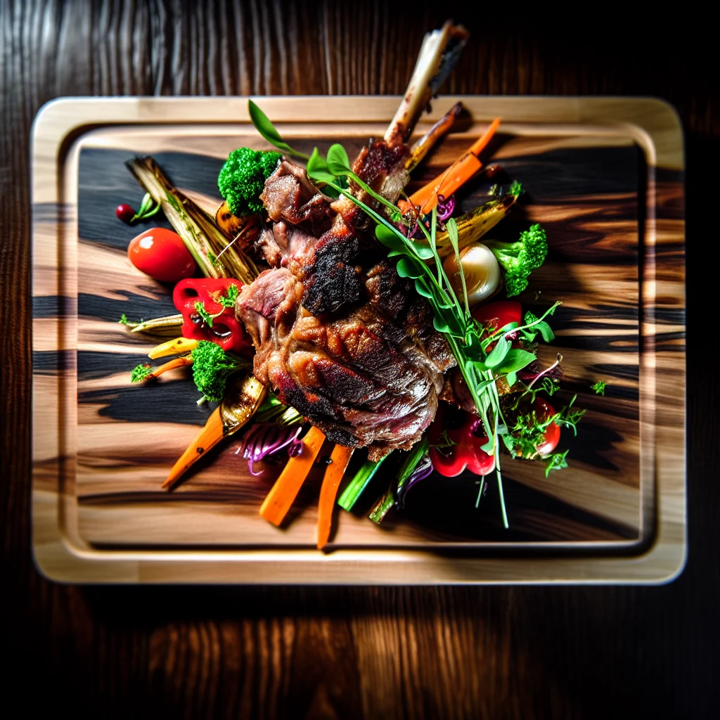 Épaule d'agneau au barbecue à la méditerranéenne
