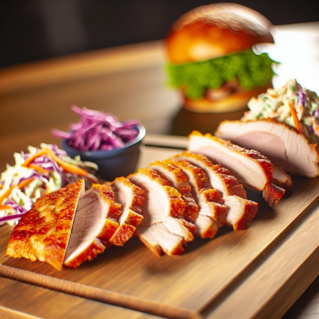 Épaule de porc BBQ à la moutarde et au miel