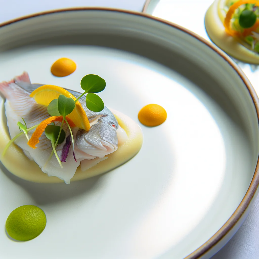 Filet de Saint-Pierre aux Agrumes et Purée de Céleri-Rave