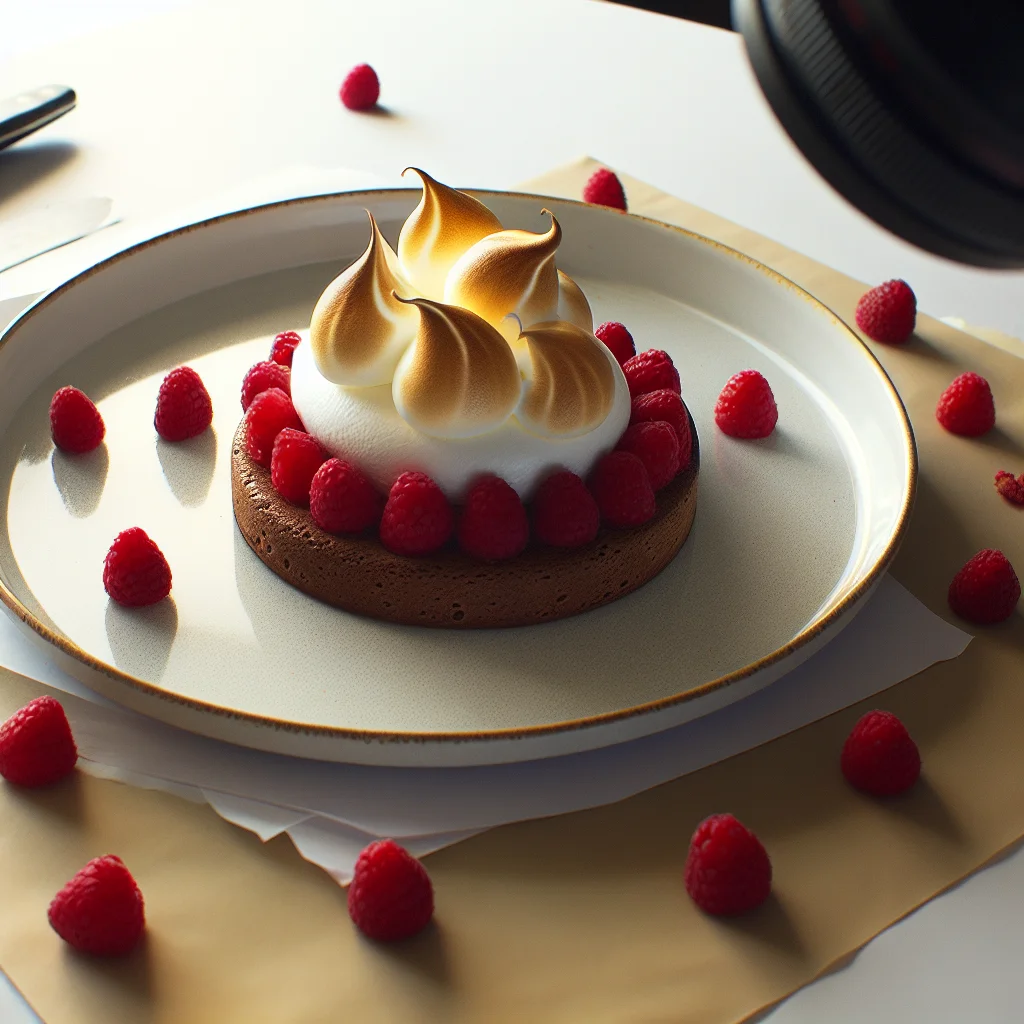Gâteau Nuage de Chocolat aux Framboises