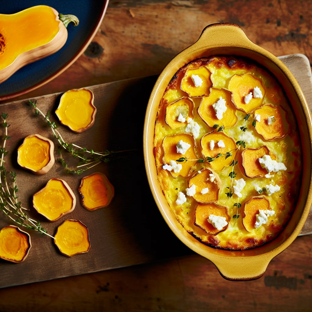 Gratin de butternut à la feta