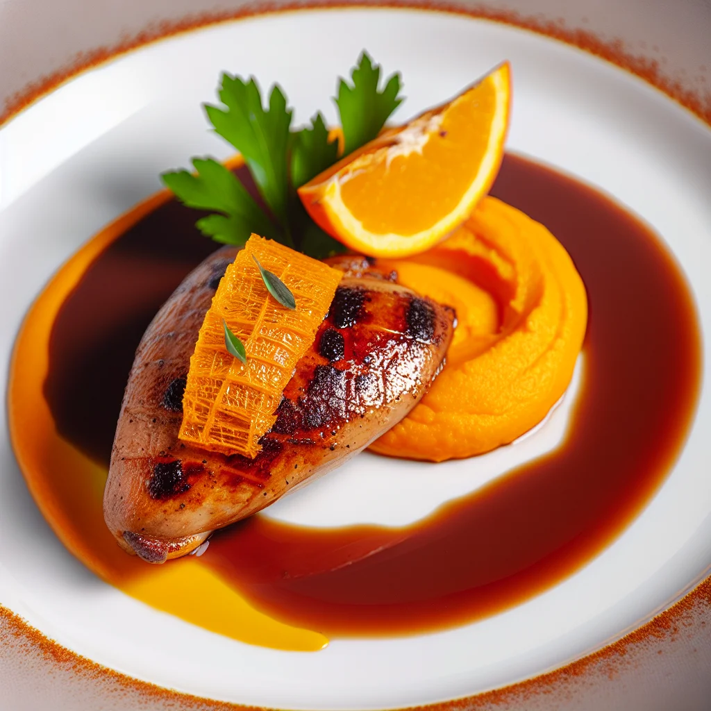 Magret de Canard laqué à l'Orange et Épices