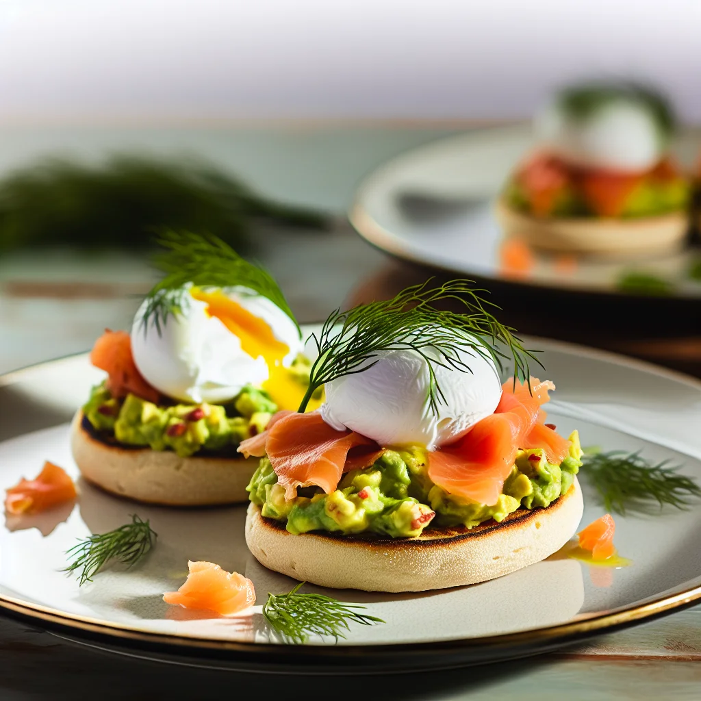 Oeufs Bénédicte à l'Avocat et Saumon Fumé