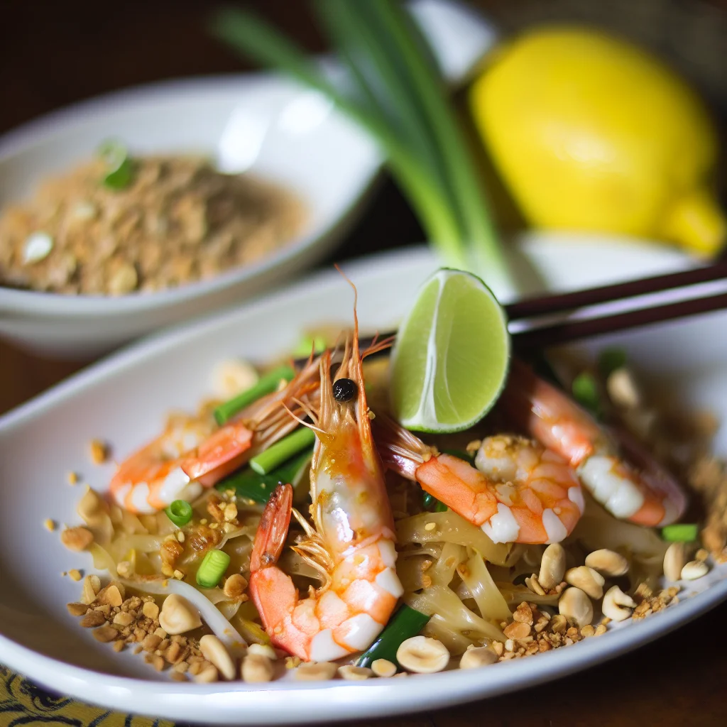 Pad Thaï aux Crevettes Épicées