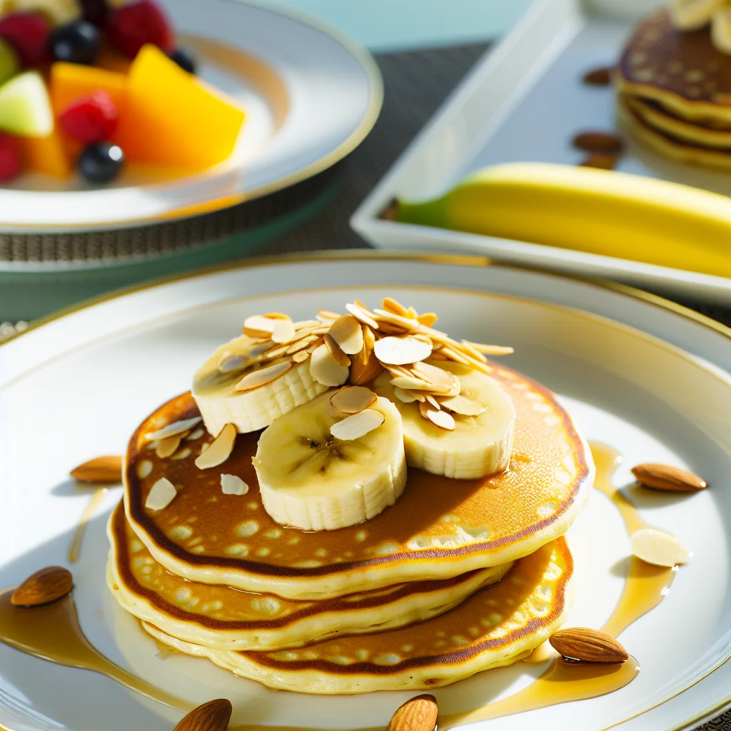 Pancakes Energétiques aux Bananes et Amandes