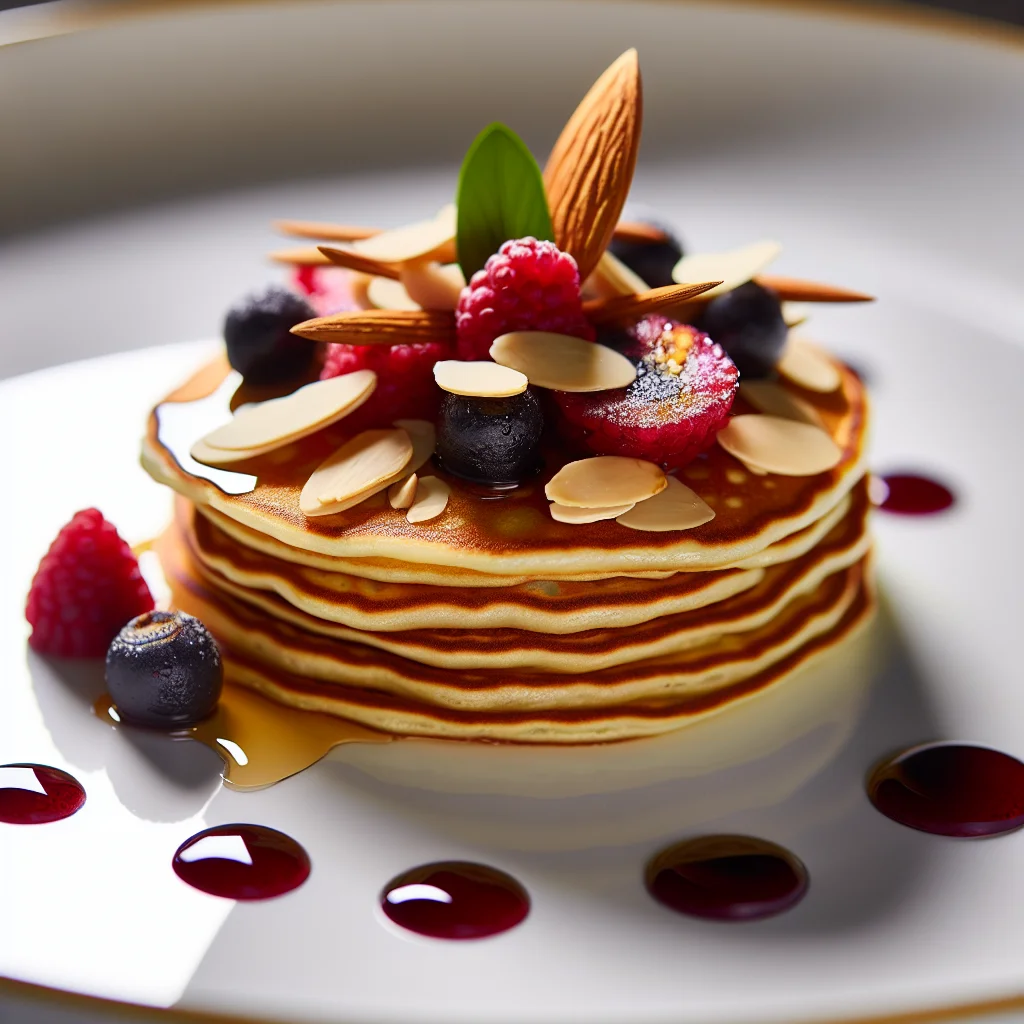 Pancakes Energisants aux Baies et Amandes