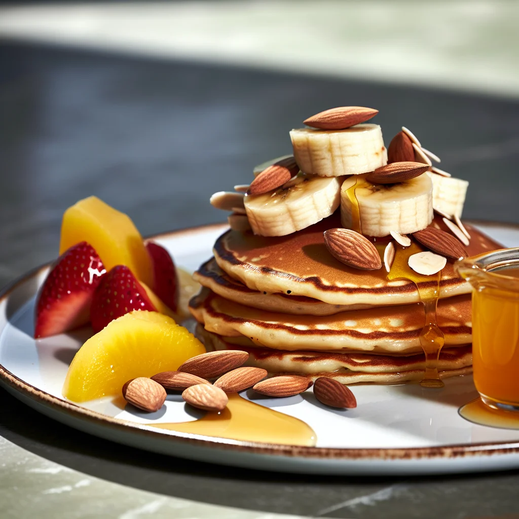 Pancakes Protéinés à la Banane et Amandes