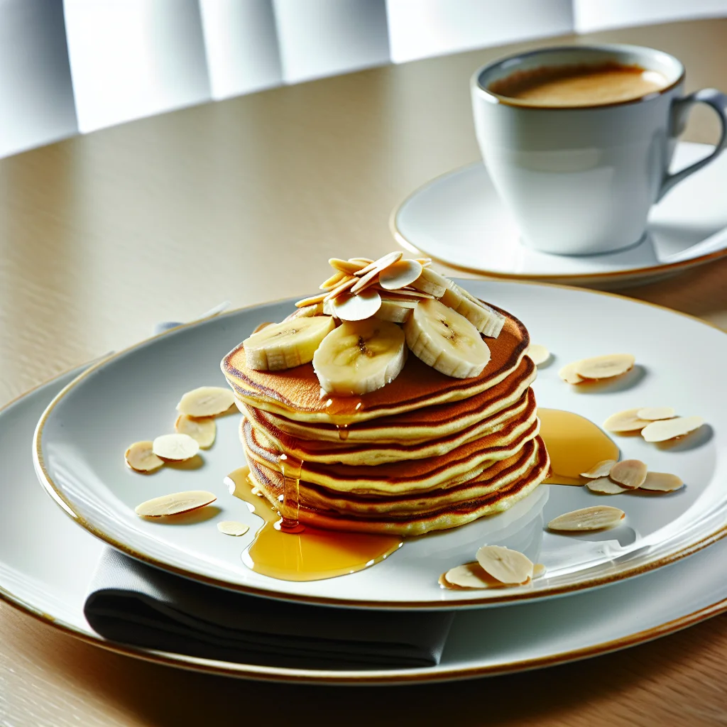 Pancakes protéinés à la banane et aux amandes