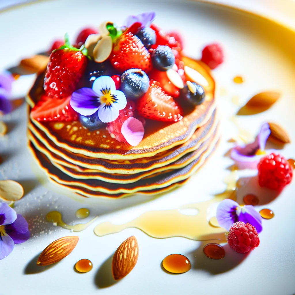 Pancakes Protéinés aux Baies et Amandes