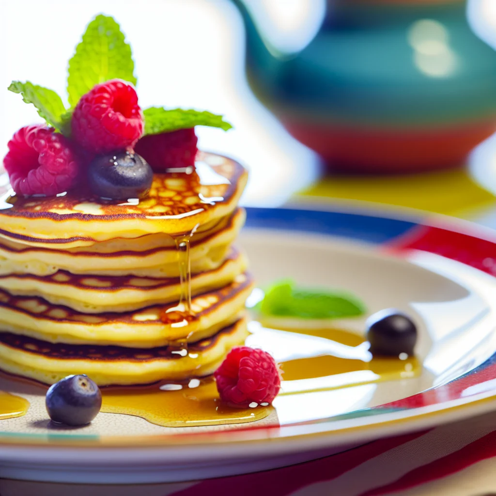 Pancakes Protéinés aux Baies et Sirop d'Erable