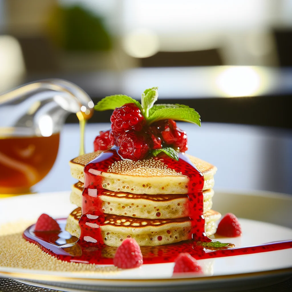 Pancakes Quinoa aux Fruits Rouges