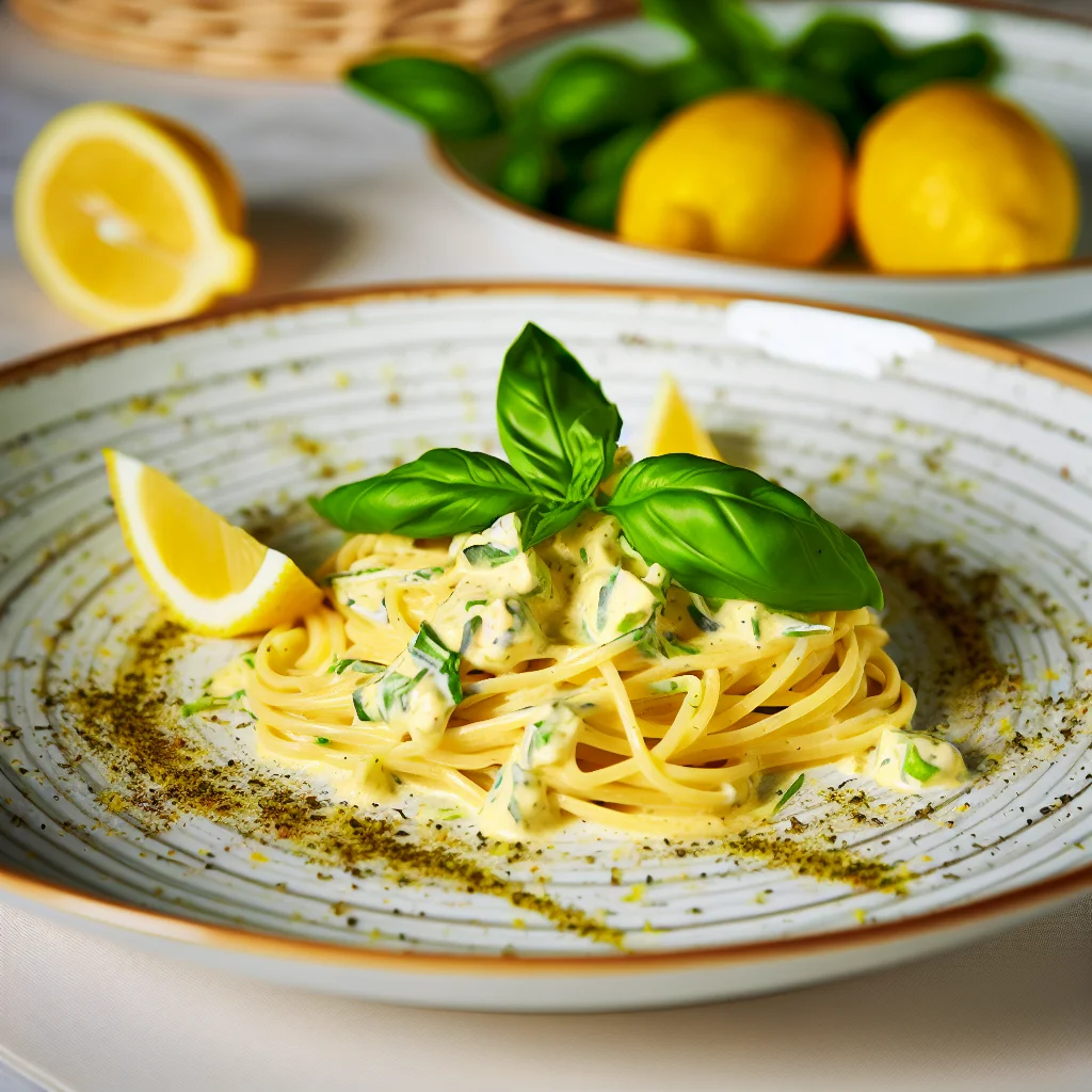 Pasta al Limone e Basilico