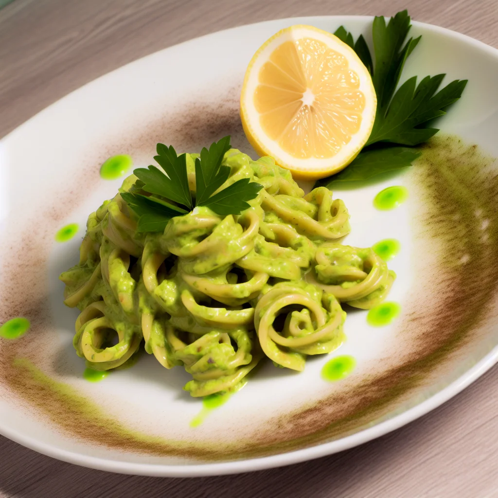 Pâtes à la crème d'avocat express