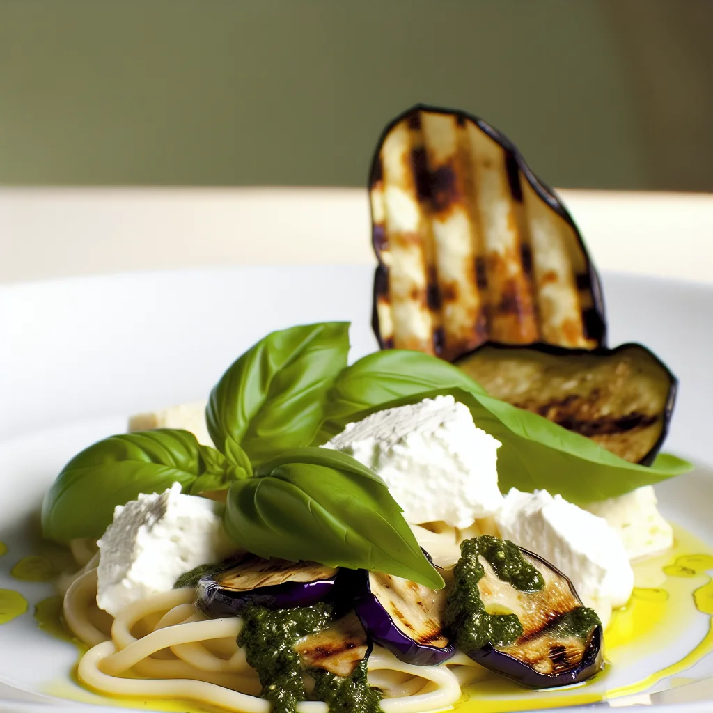 Pâtes à la Sicilienne aux Aubergines et Ricotta