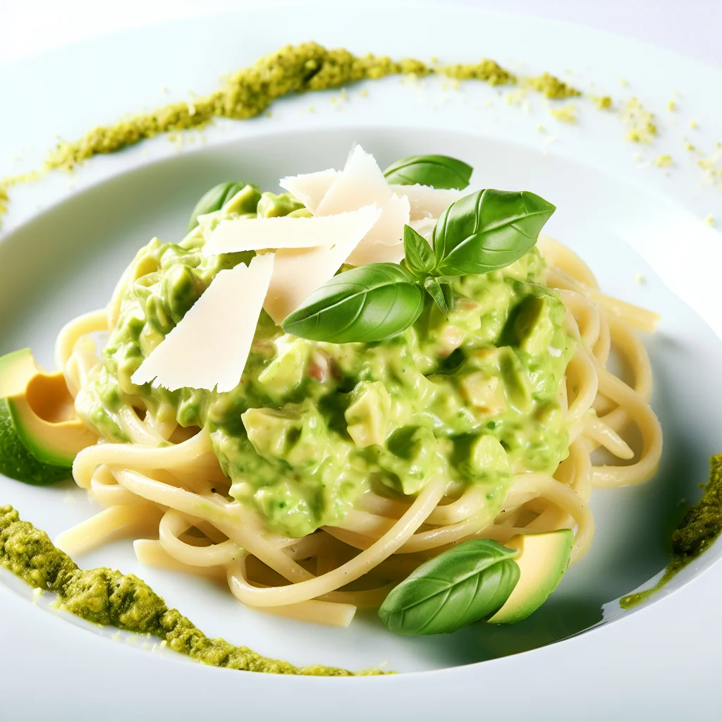 Pâtes fraîches rapide au pesto crémeux d'avocat