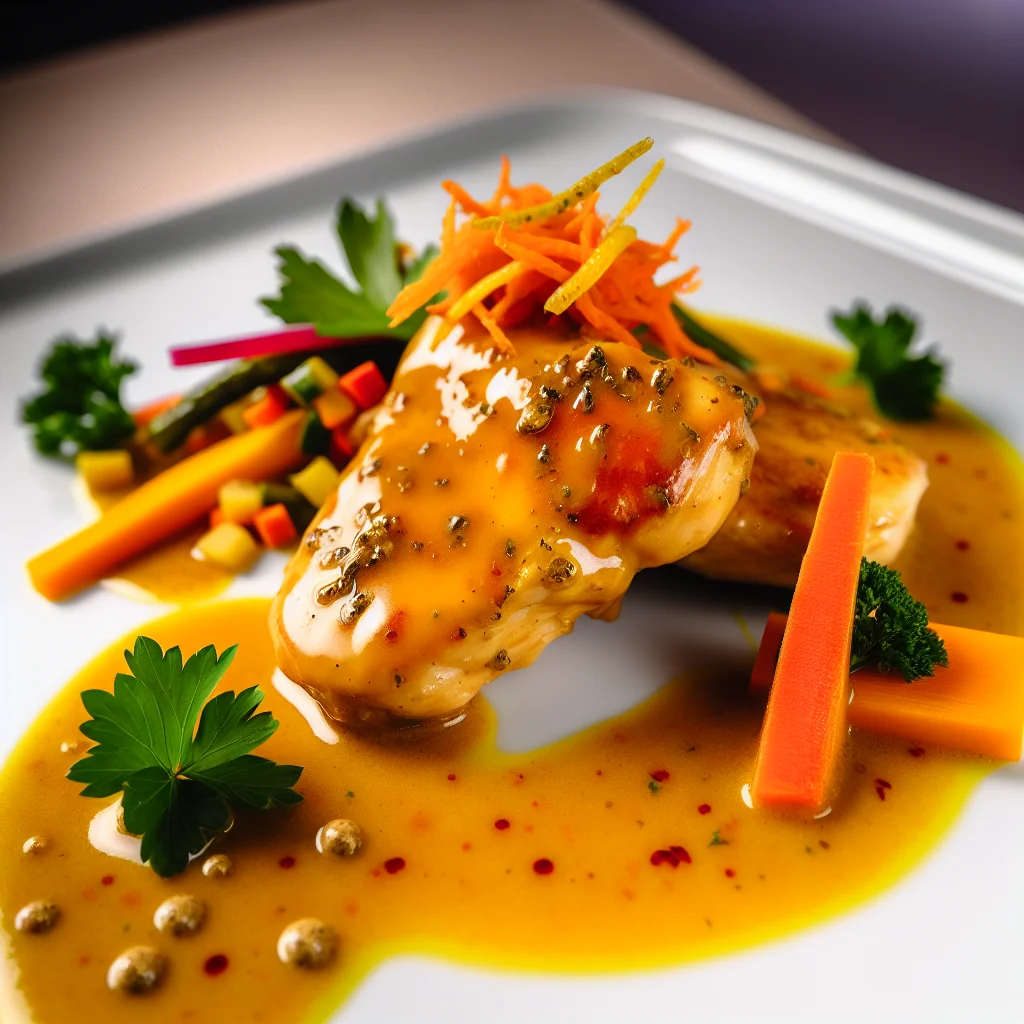 Poulet à la moutarde et au miel express