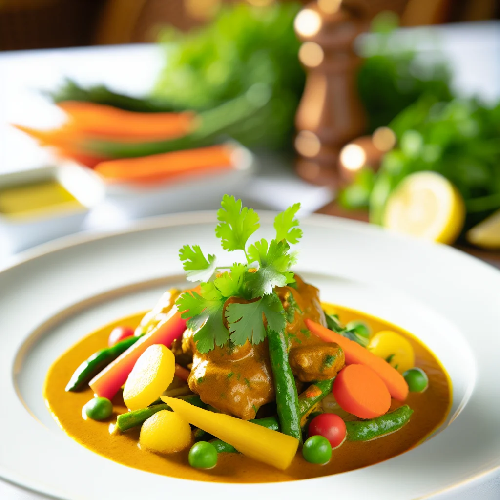 Poulet au Curry Express et Légumes Croquants