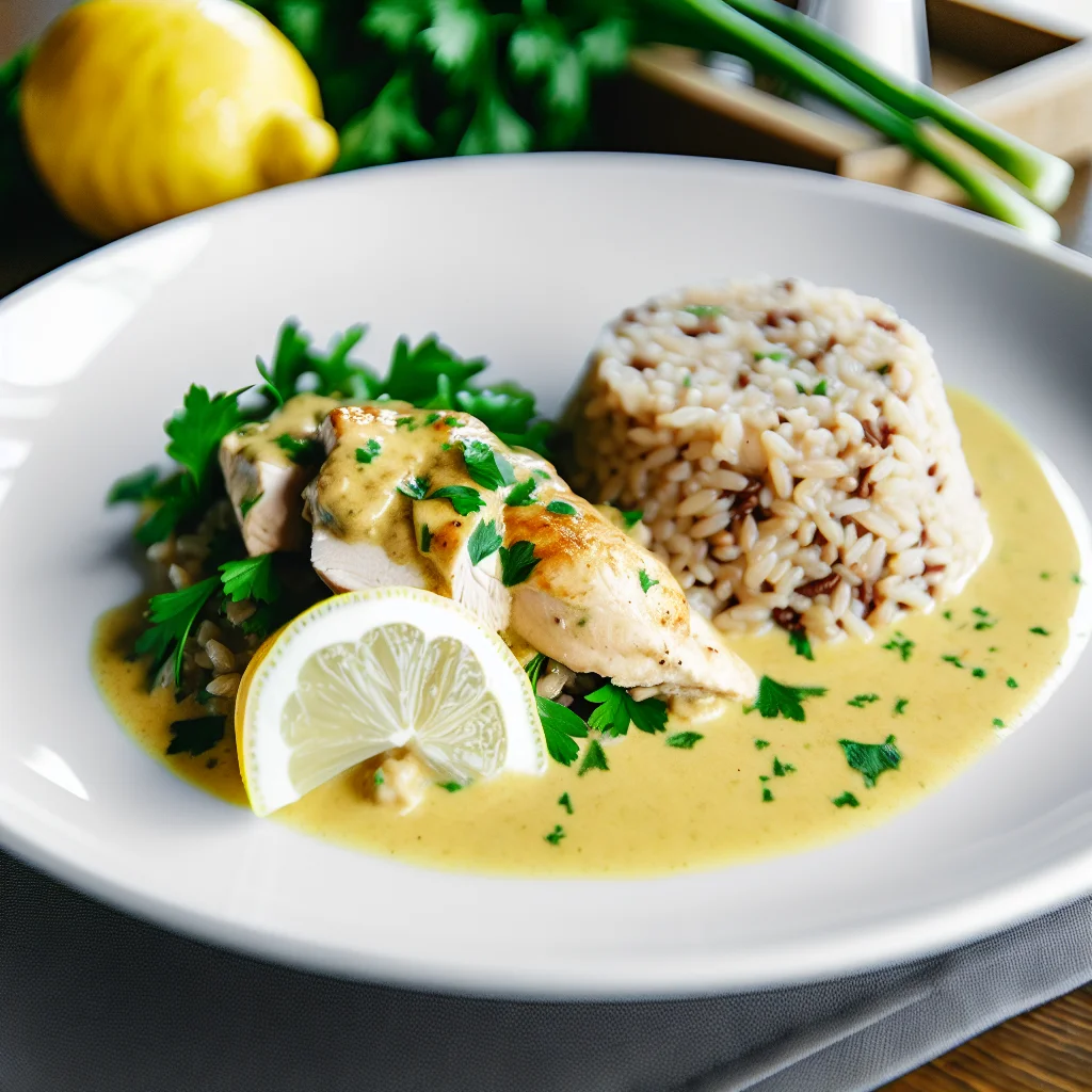 Poulet crémeux au citron