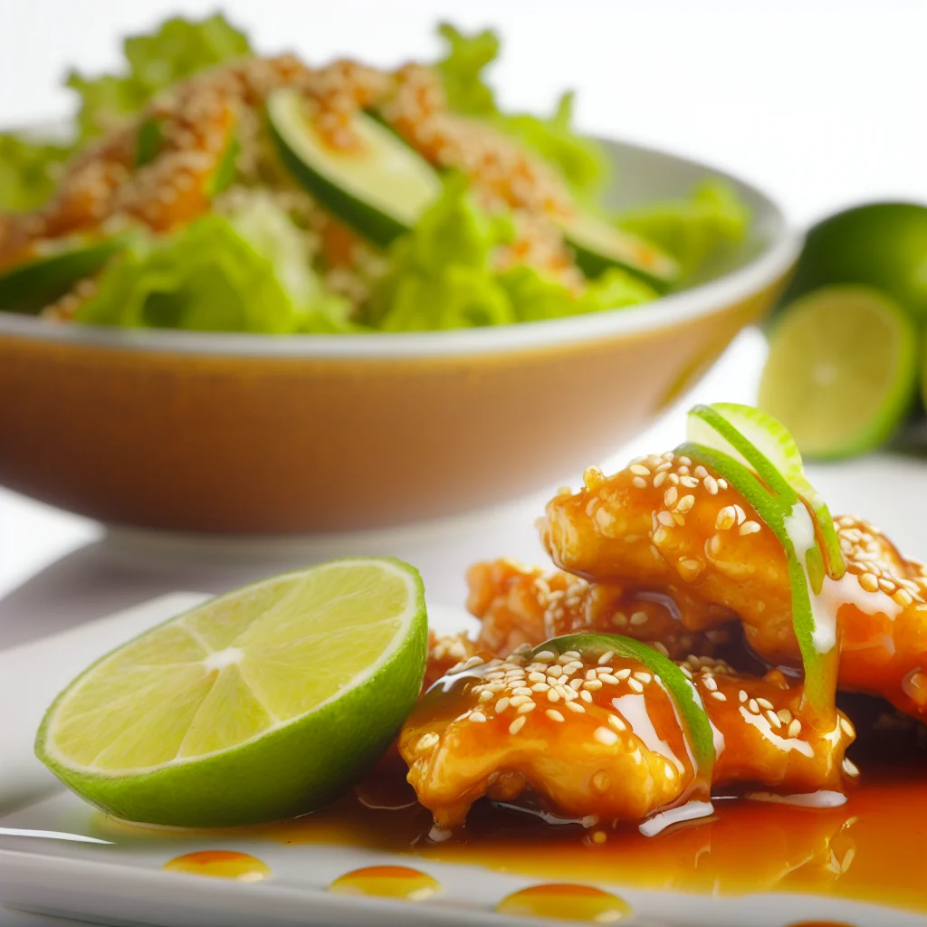 Poulet Croustillant au Miel et Citron Vert Express