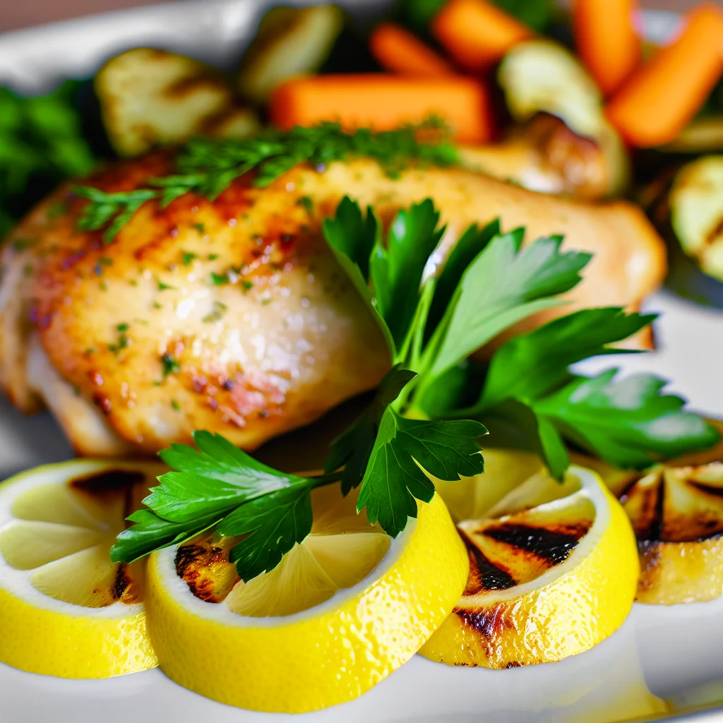 Poulet Rôti à la Citronnelle et au Miel