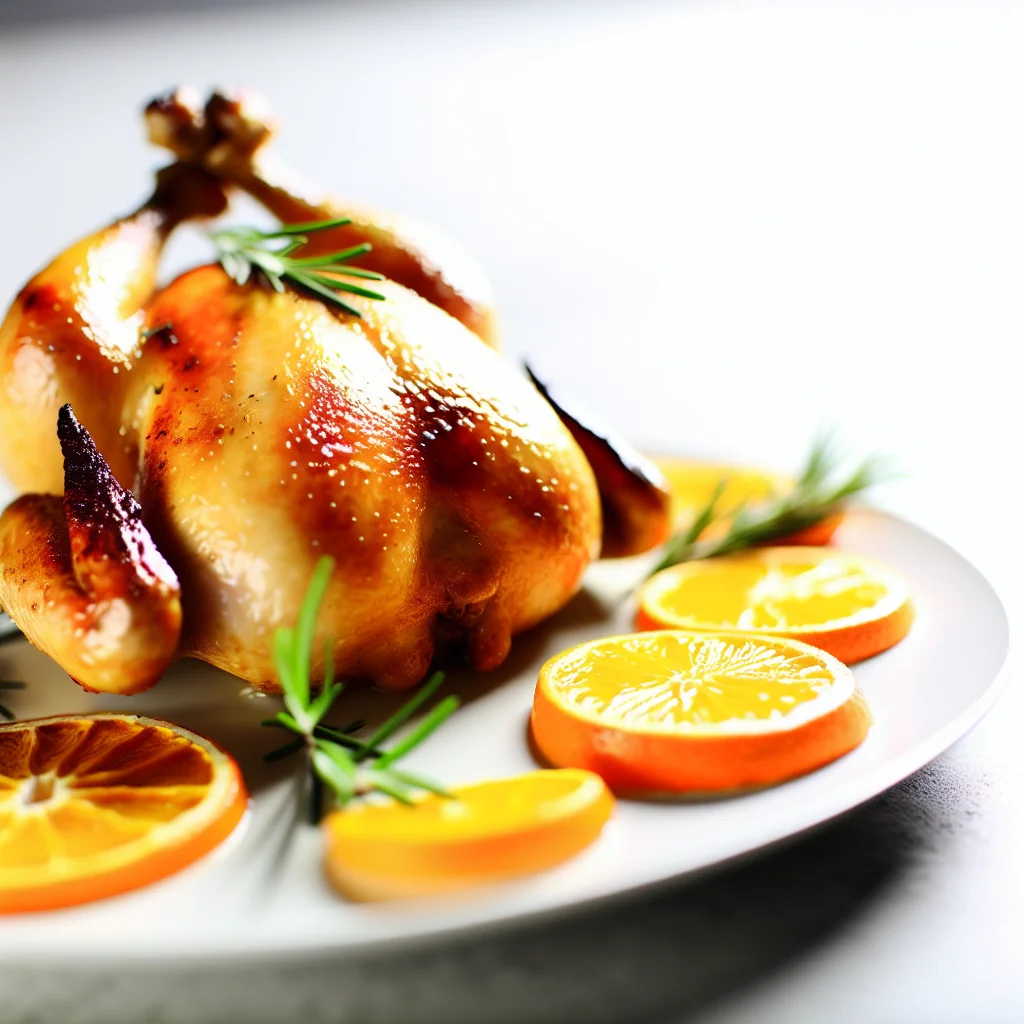 Poulet Rôti aux Agrumes et au Romarin