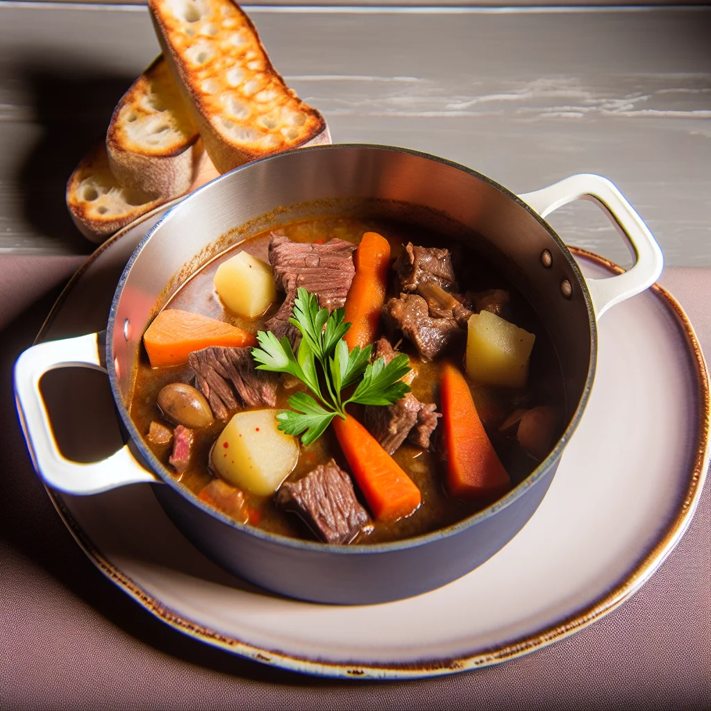 Ragoût de bœuf aux légumes d'automne