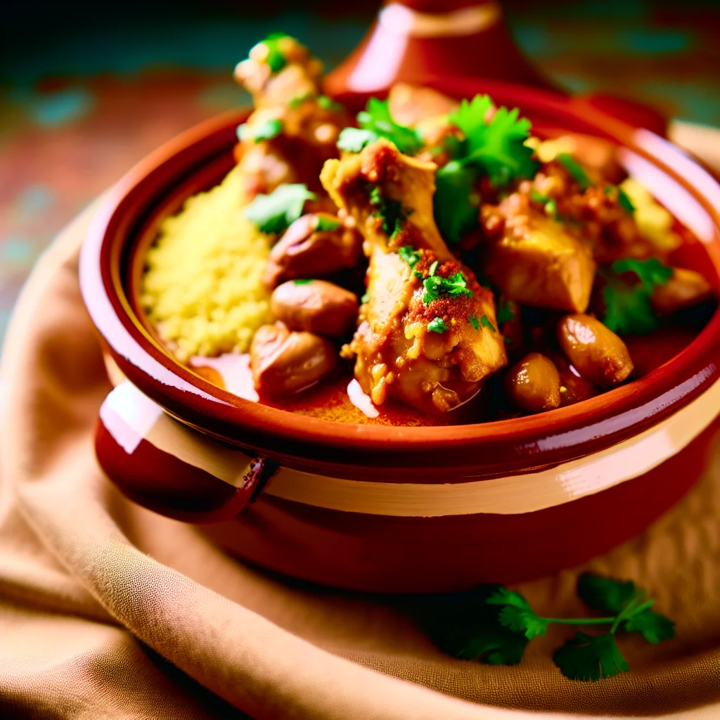 Ragoût de Poulet aux Épices Marocaines