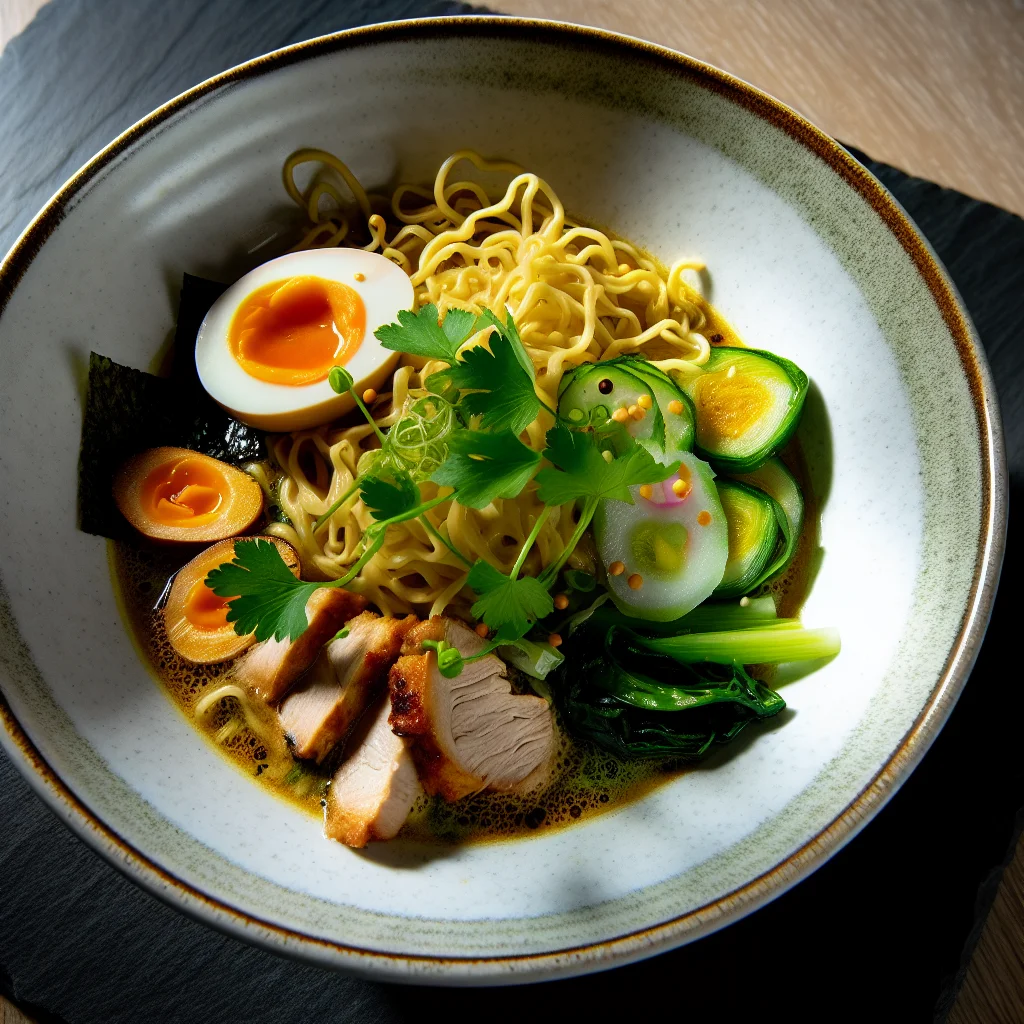 Ramen de Poulet aux Épices Asiatiques