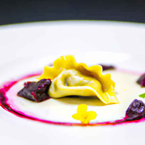 Raviolis de betteraves au chèvre frais