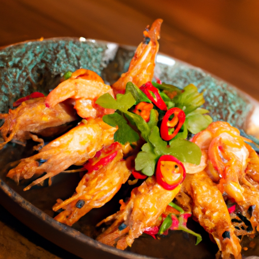 Crevettes croustillantes aux épices orientales