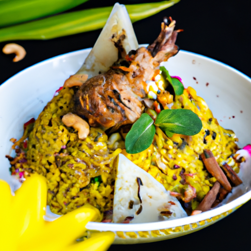 Biryani de lotte et mangue