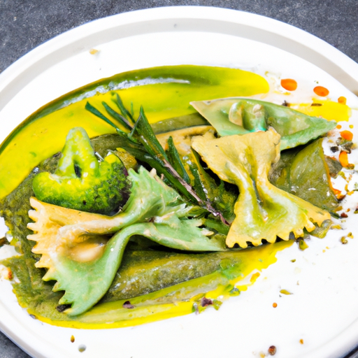 Pâtes arc-en-ciel au pesto de brocoli