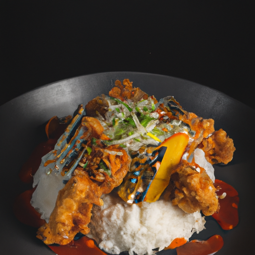 Riz frit au kimchi et au porc caramélisé