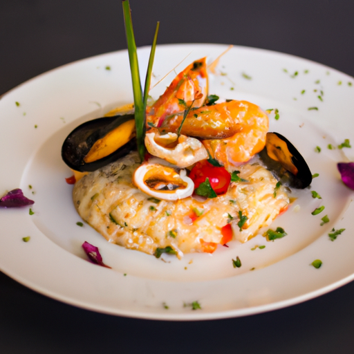 Bol de riz sauté aux fruits de mer épicés