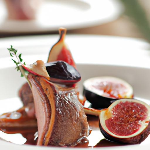 Magret de canard aux figues et au miel