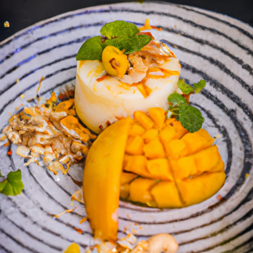 Délice des îles à la mangue et à la noix de coco