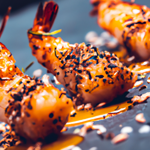Crevettes croustillantes au sésame et au sirop d'érable