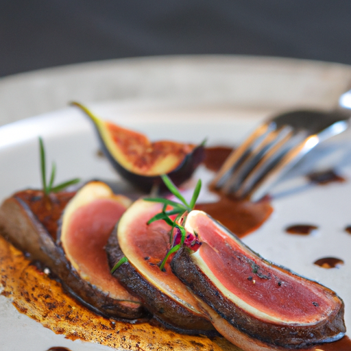 Magret de canard aux figues et au miel
