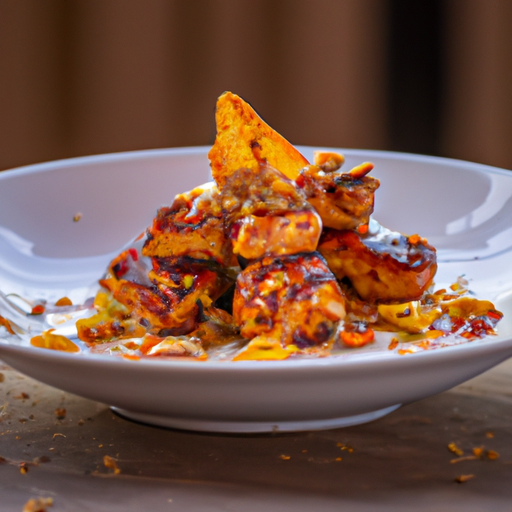 Poulet croustillant au miel et aux amandes