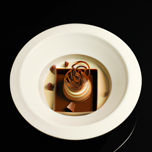 Crémeux aux trois chocolats et éclats de noisettes caramélisées