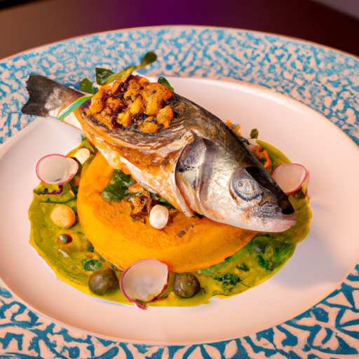 Poisson en croûte de pistaches et zestes d'agrumes