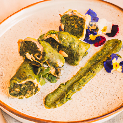 Cannellonis croustillants au pesto de roquette