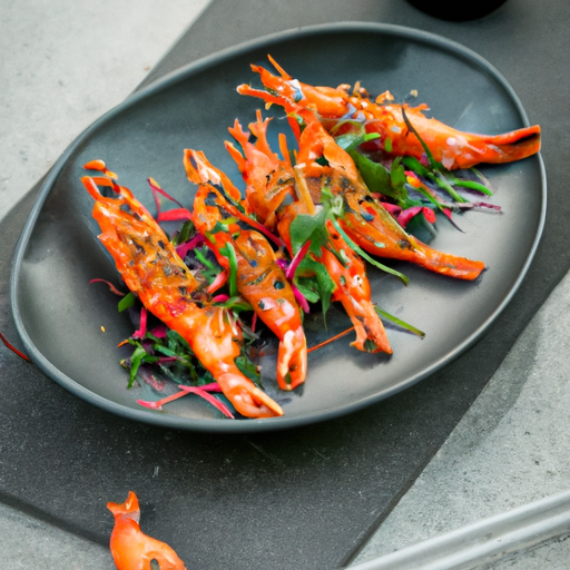 Crevettes croustillantes au sésame et à la coriandre