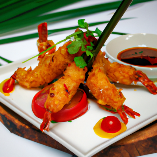 Crevettes croustillantes à la noix de coco et sauce mangue épicée