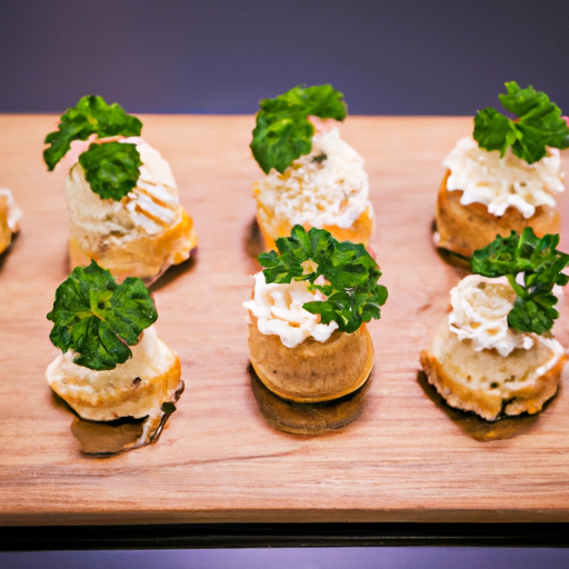 Petits choux farcis à la crème de truffe