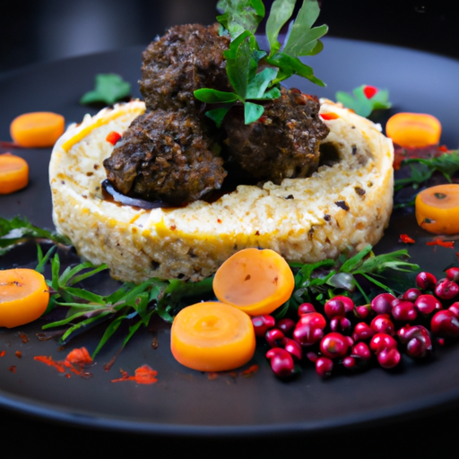 Couscous aux boulettes de viande épicées