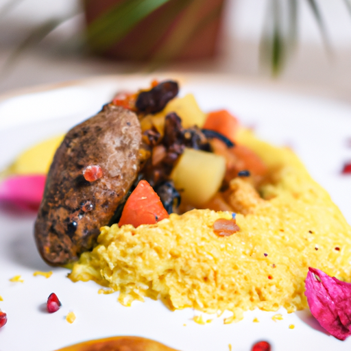Couscous croustillant à la viande confite et aux agrumes
