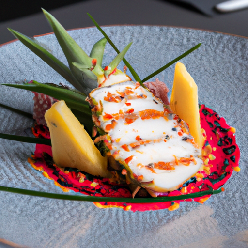 Poulet croustillant au sésame et à l'ananas