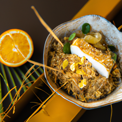 Bol de quinoa aux agrumes et tofu croustillant